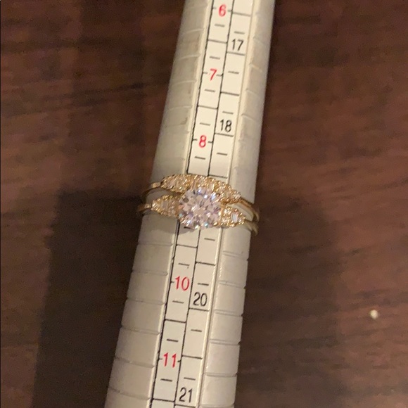 14k Solid Yellow Gold Engagement Ring 5 6 7 8 9 - Picture 8 of 9